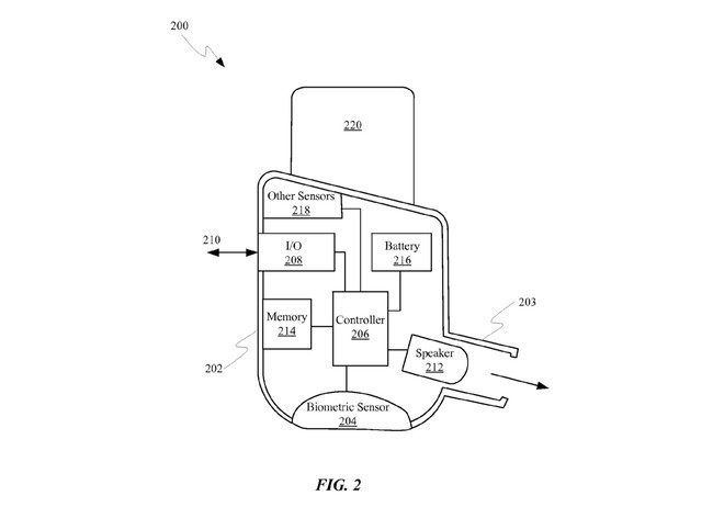 Apple AirPods patent biometric scanner