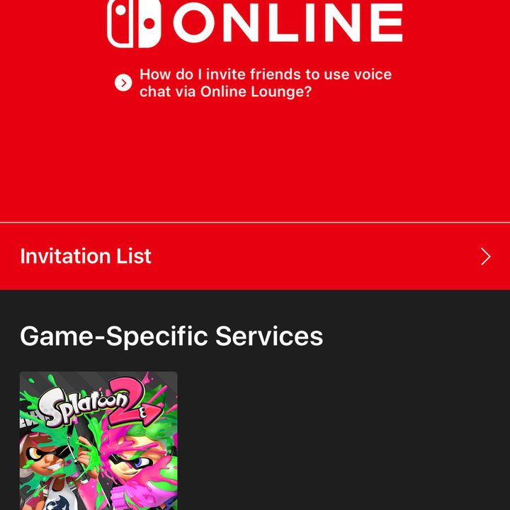 Nintendo-Switch-Companion App Screens online screen