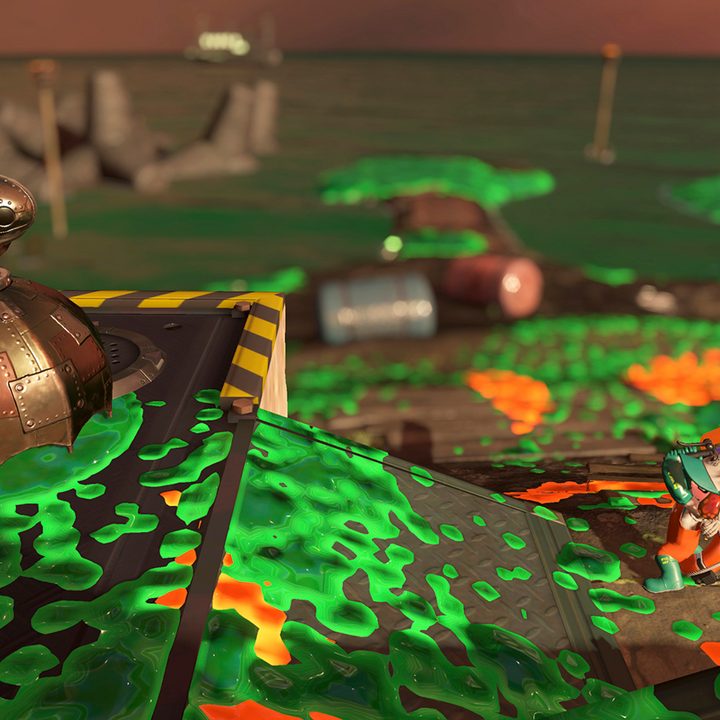 Splatoon 2 review environment splatter screenshot