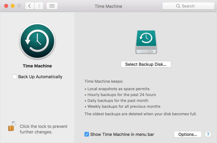 Time Machine Window