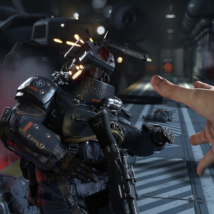 Trying destroy a robot — Wolfenstein: The New Colossus