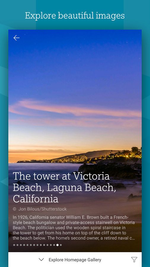 bing search app update images