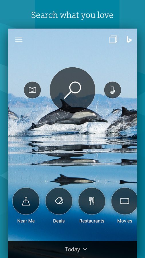 bing search app update whale