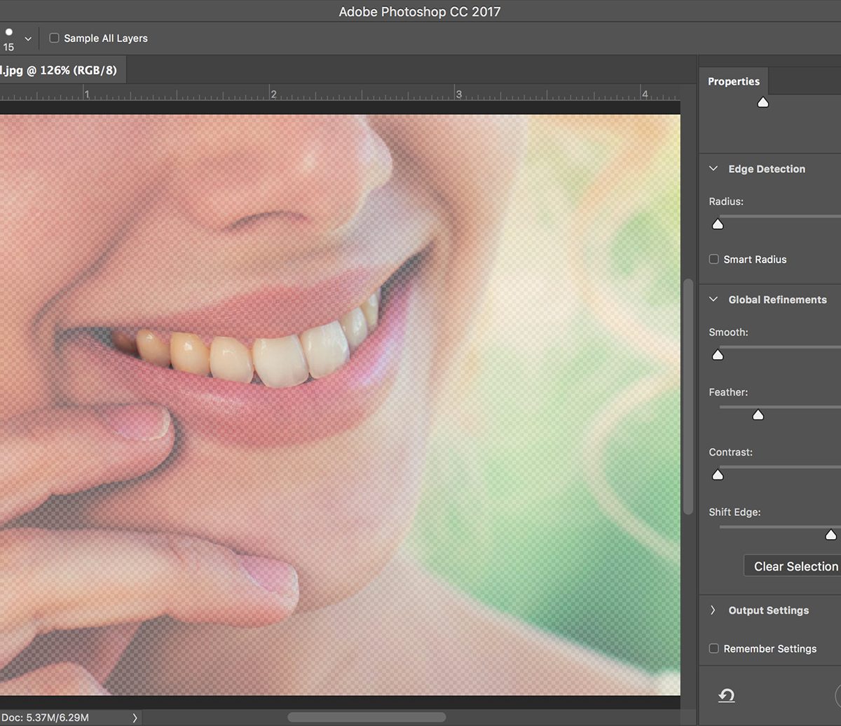 How to whiten teeth in Photoshop