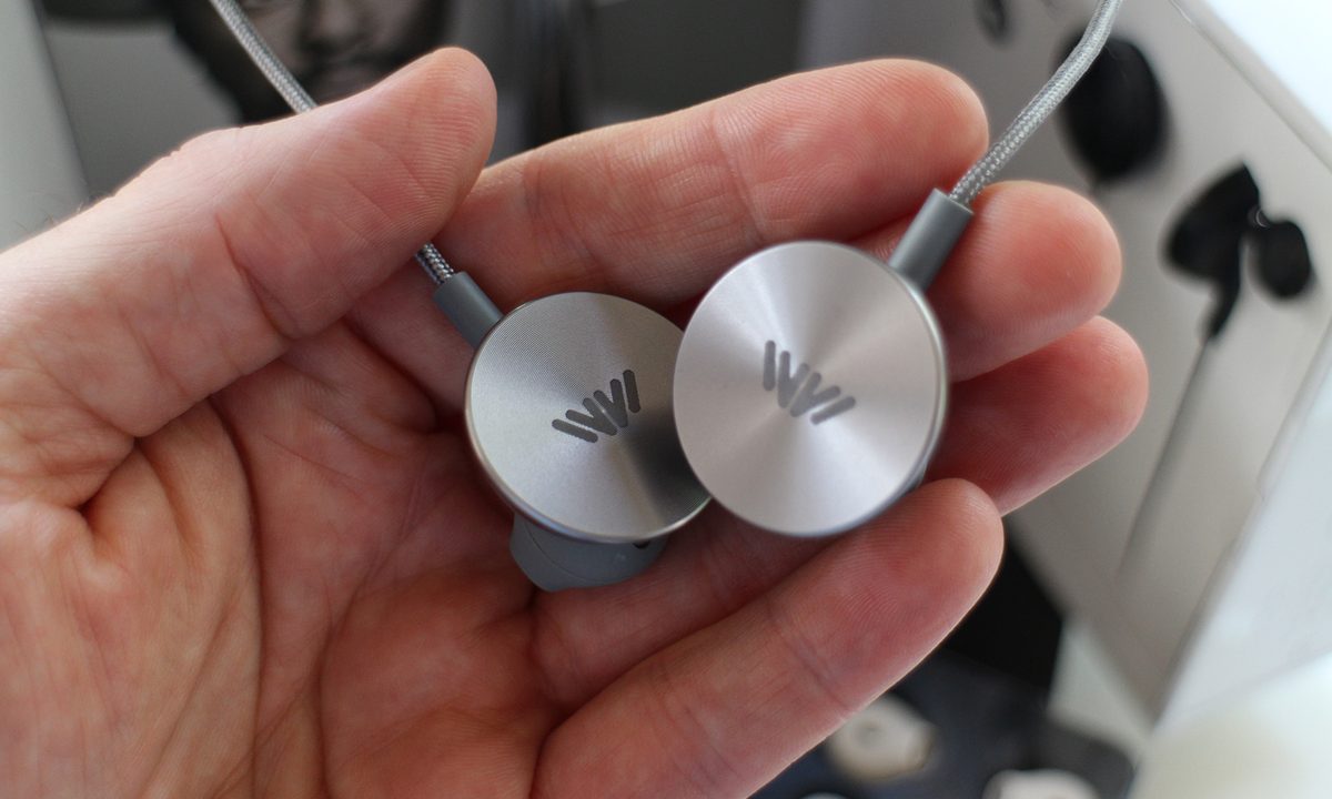 I.Am+ Buttons earbuds review in hand