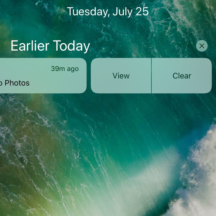 iOS 11 notifications