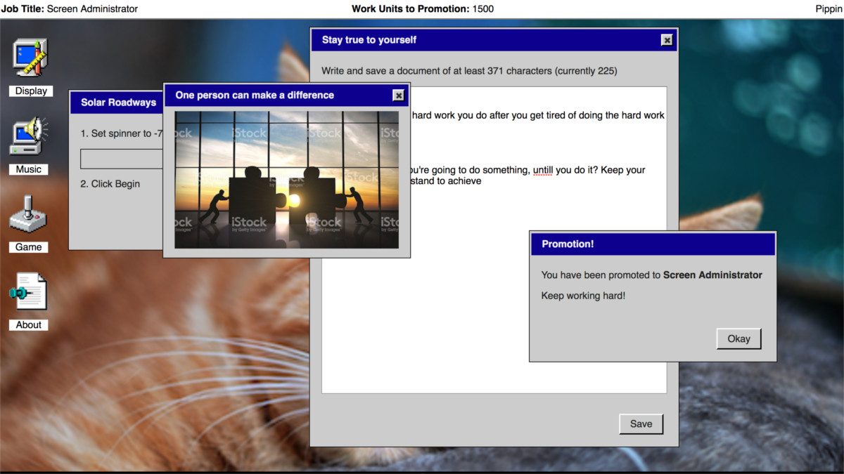 doing work browser game it is as if you were 5