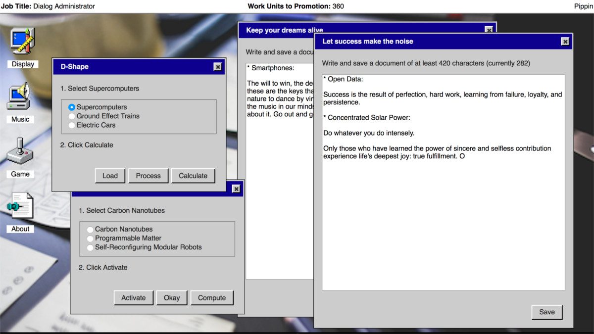 doing work browser game it is as if you were 7