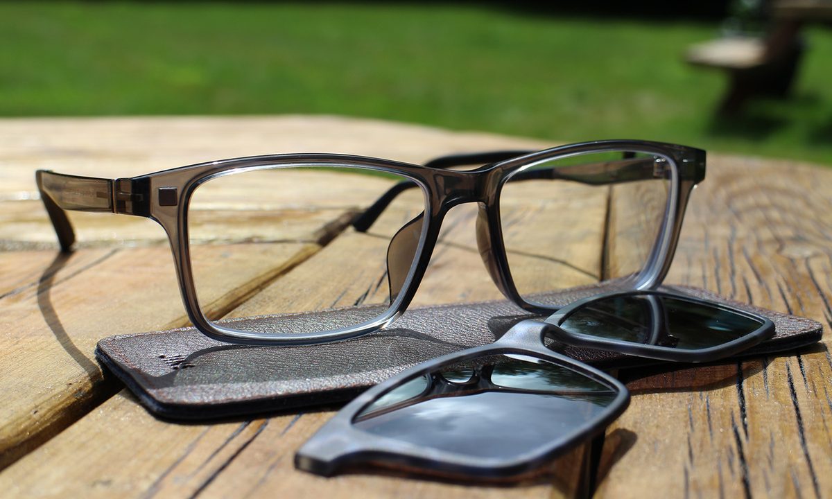 Jins Frontswitch Glasses both
