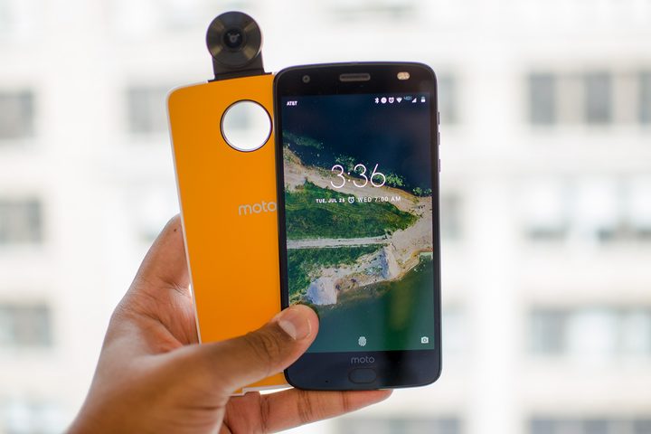 Moto Z2 Force hands-on review yellow camera back