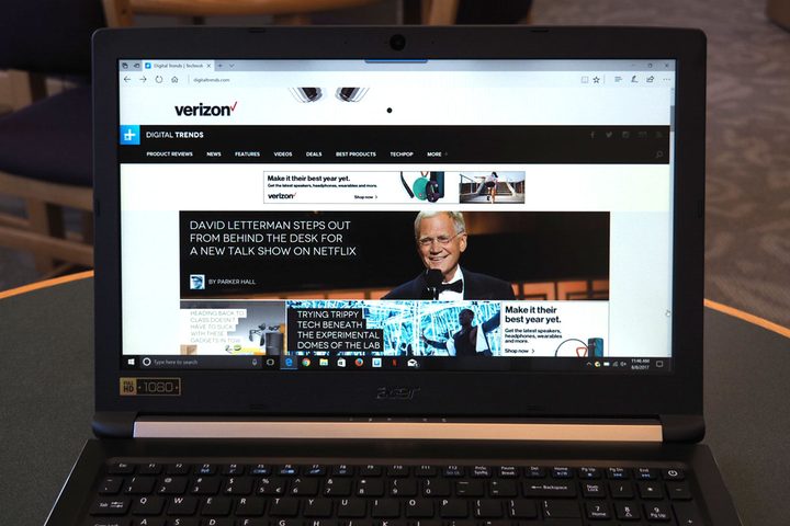 Acer Aspire 5 review browser