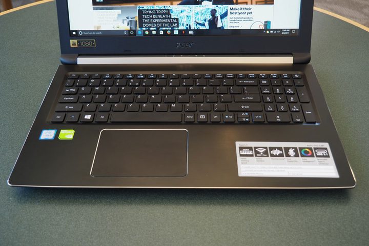 Acer Aspire 5 review keyboard