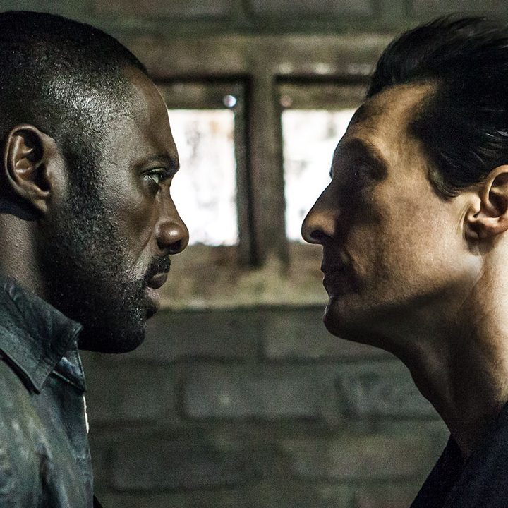 Roland and Walter facing each other in The Dark Tower.