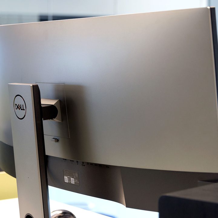 Dell UltraSharp U3818DW review back angle