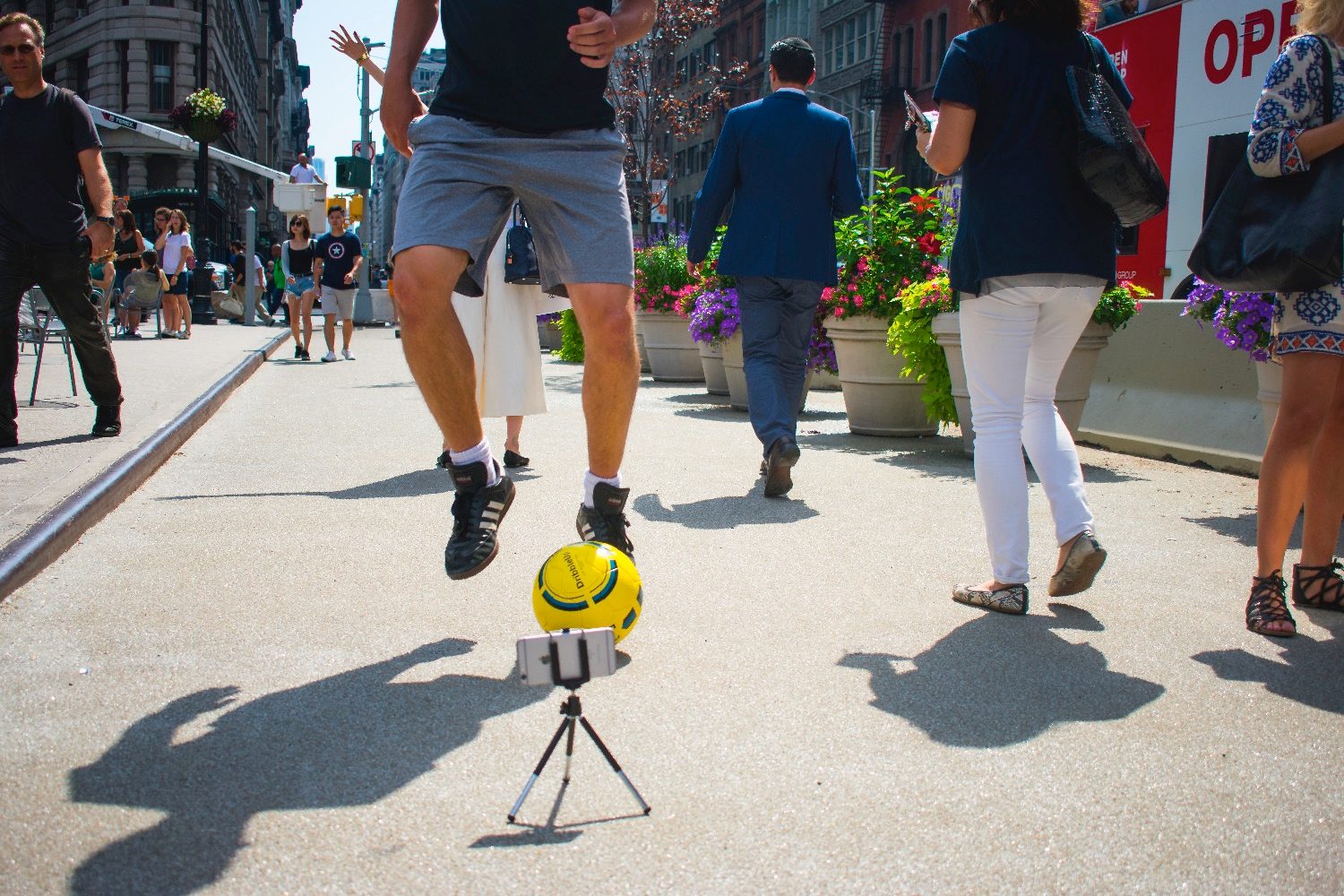 dribbleup soccer ball flatiron