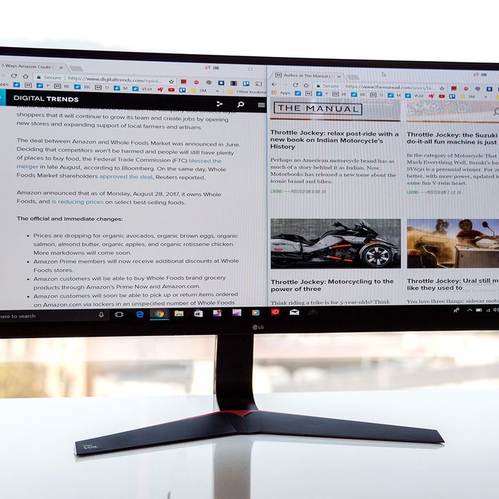 LG 34UC89G review front angle