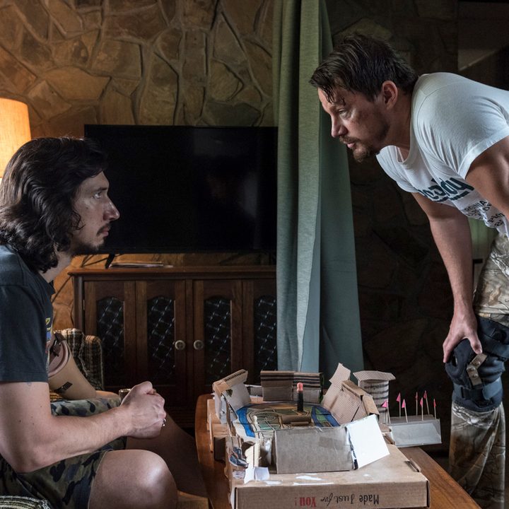 Adam Driver stars as Clyde Logan and Channing Tatum as Jimmy Logan in Logan Lucky