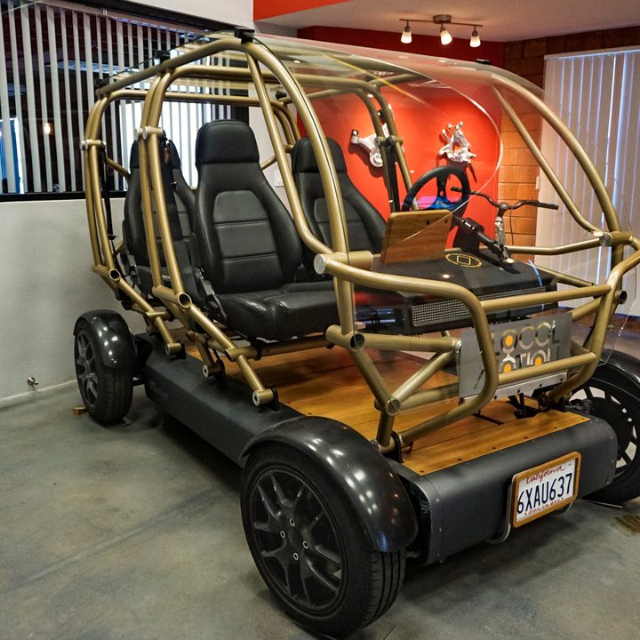 A Motivo Engineering concept car is displayed