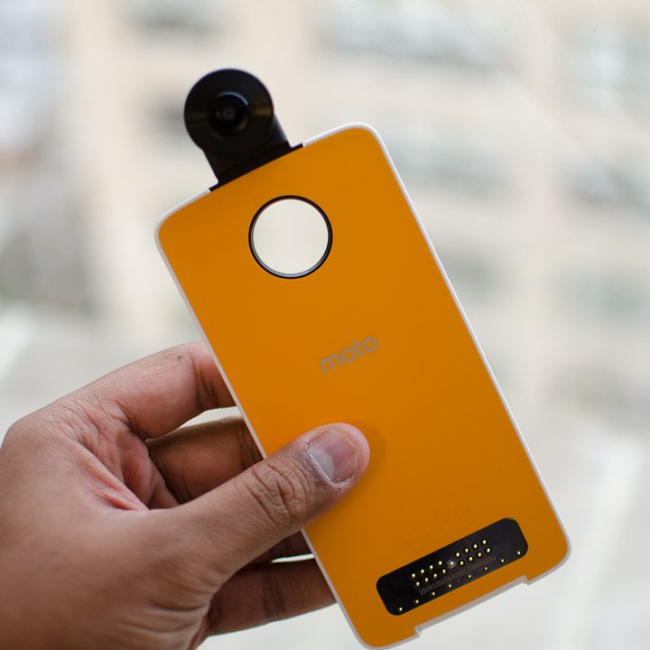 Moto 360 Camera orange mod