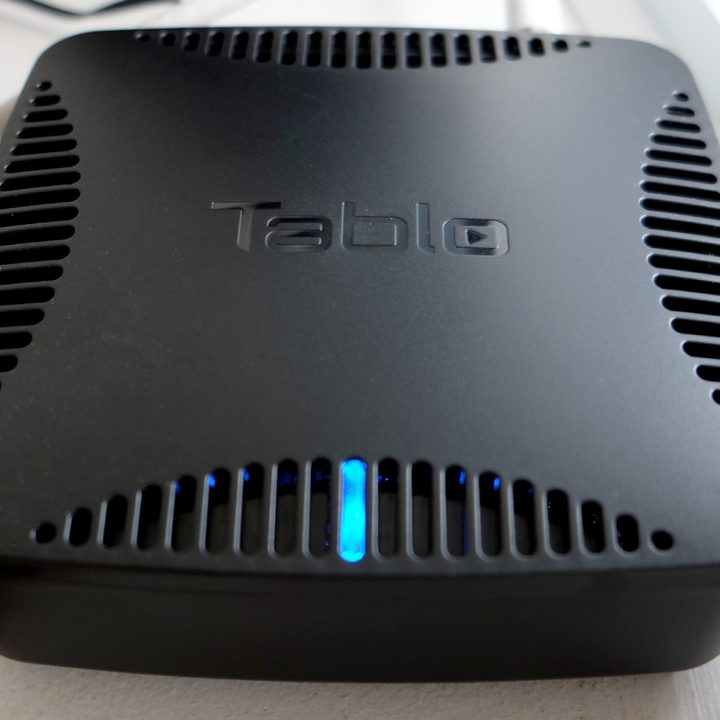 Nuvyyo Tablo Dual OTA DVR close-up of top