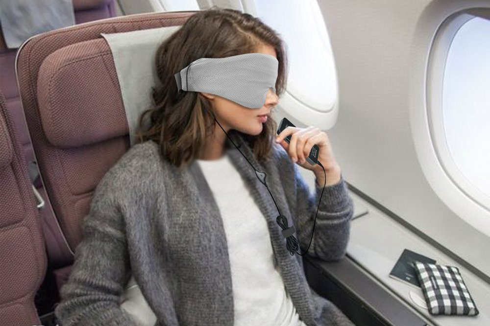 Travel Gear Deals AGPtEK Wired Sleep Headphones Eye Mask