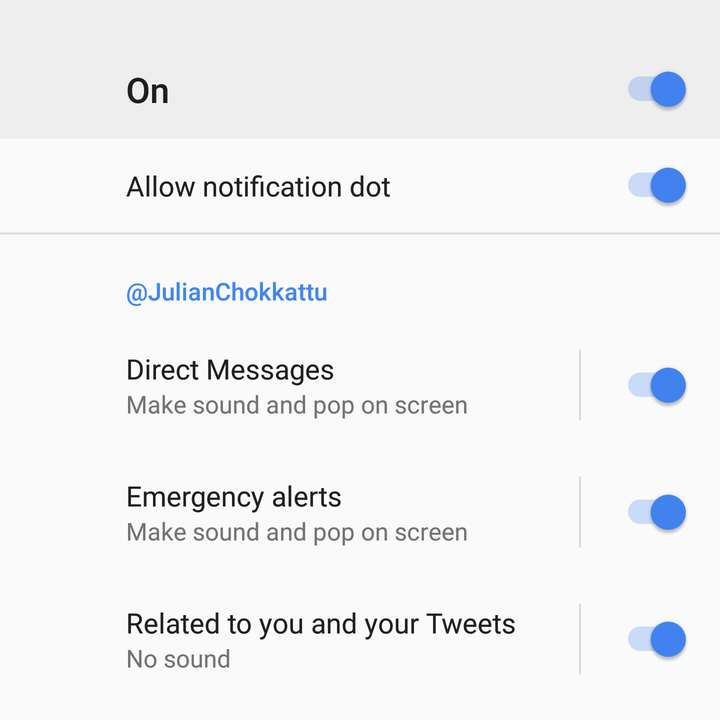 android 8.0 oreo review notification twitter