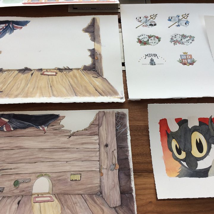cuphead art backgrounds