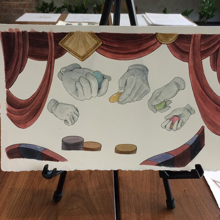 cuphead art gloves