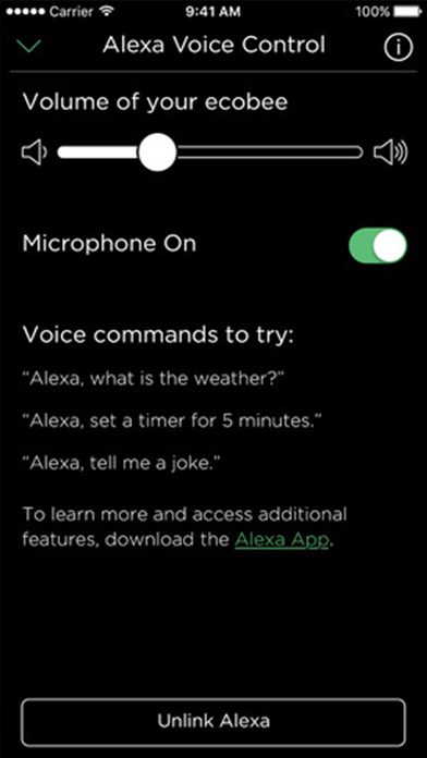 Ecobee iOS app