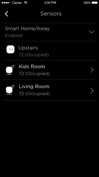 Ecobee iOS app