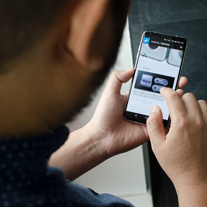LG V30 DT web scroll iphone x