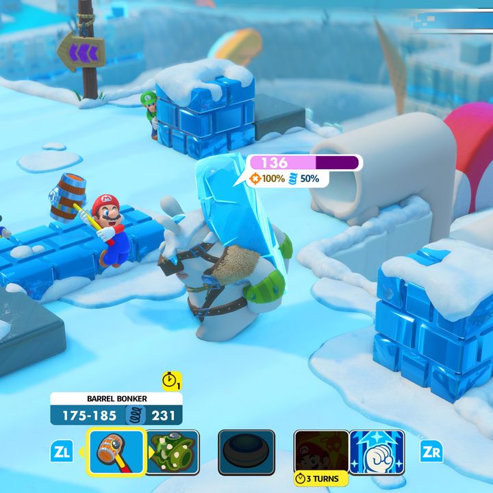 Mario + Rabbids: Kingdom Battle hammer