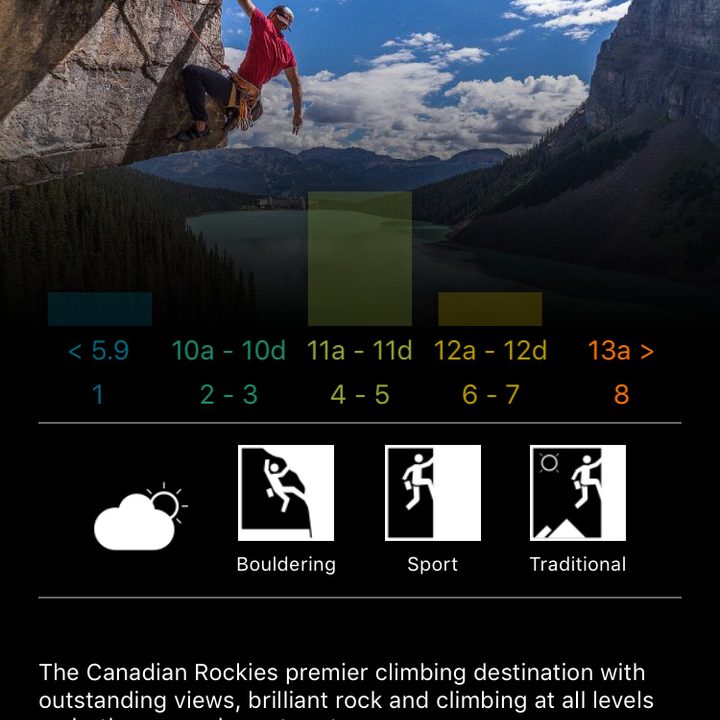 Sloper app Lake Louise