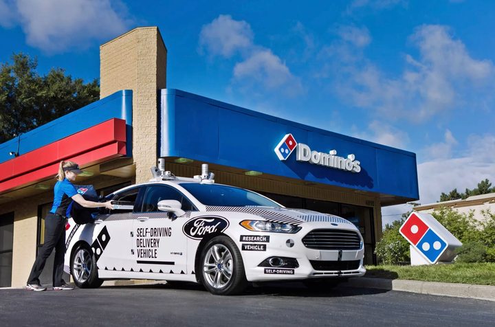 top tech stories Domino's driverless pizza