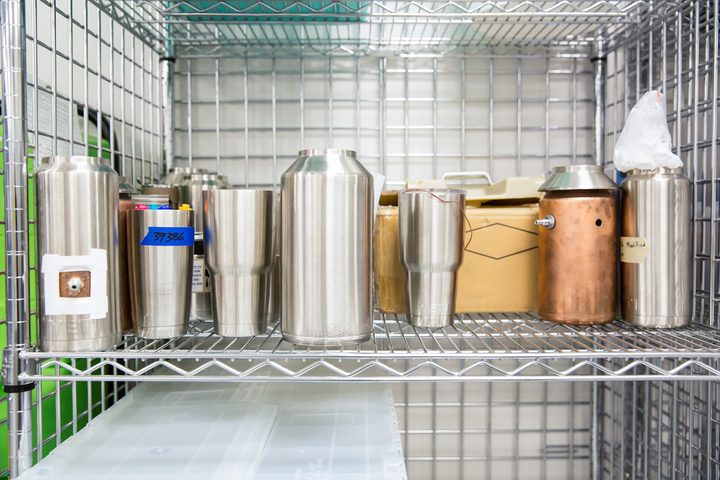 Yeti Innovation Center metal containers