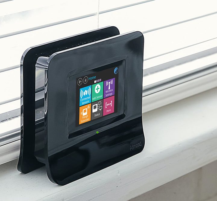 The Almond 3 Wi-Fi hub has a smart LED screen.