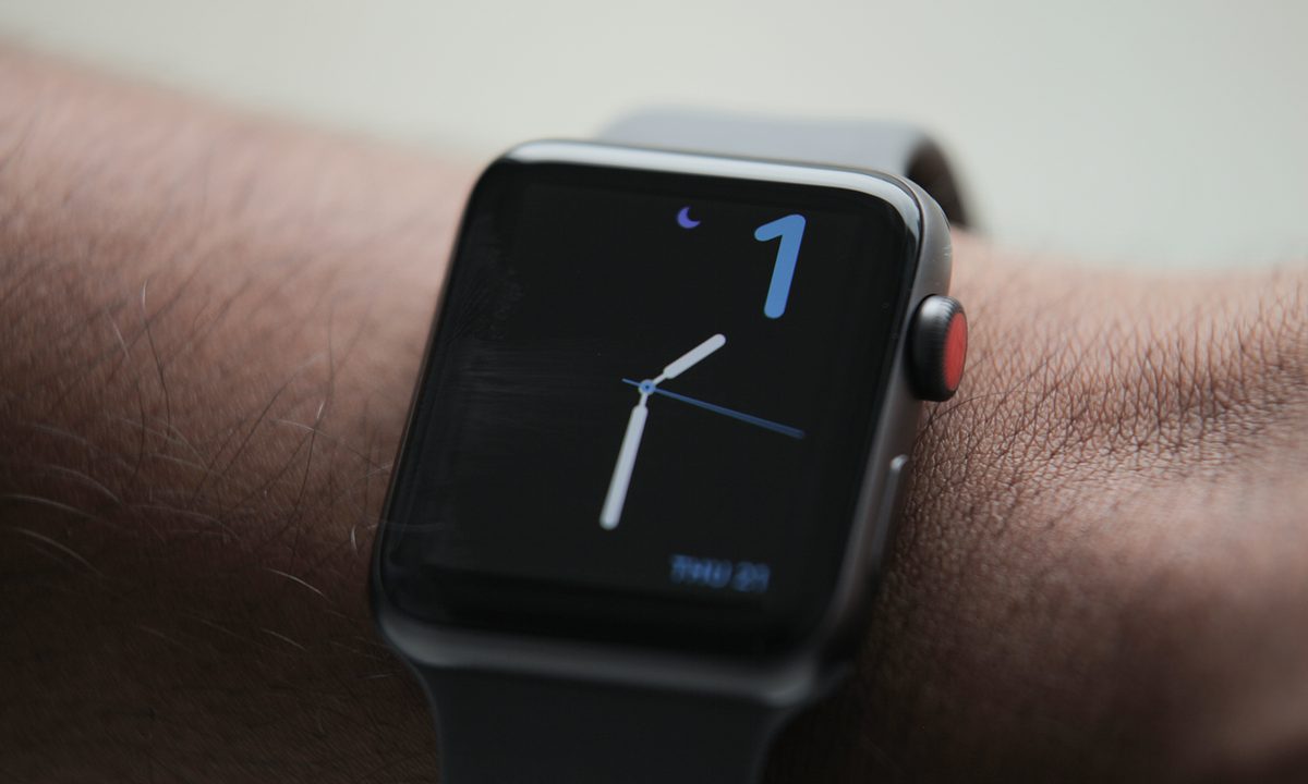 An Apple Watch Series 3.