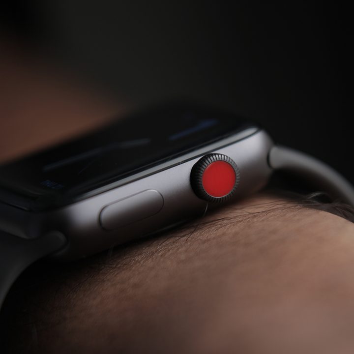 Apple Watch Series 3 from the side.