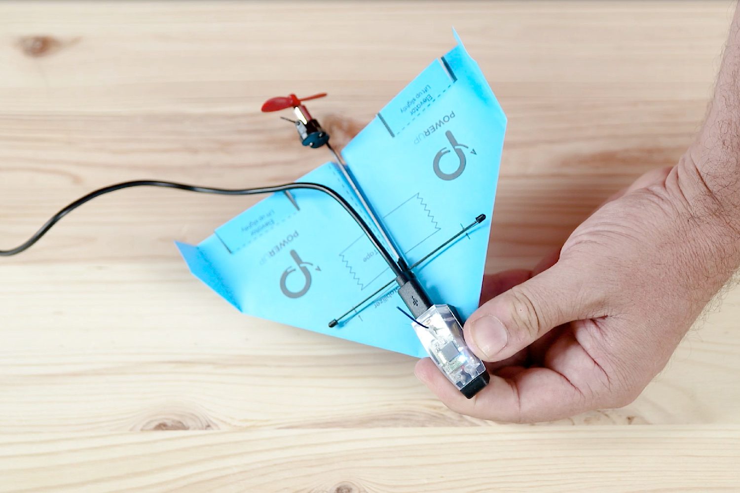 powerup airplane dart kickstarter charging