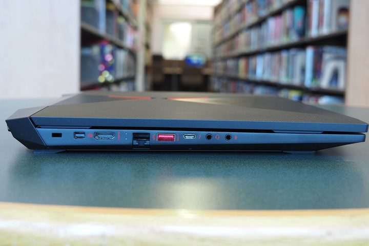 HP Omen 15 review side ports 2