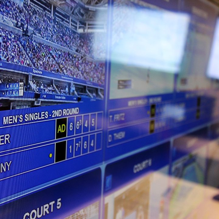 ibm watson at the 2017 us open screens