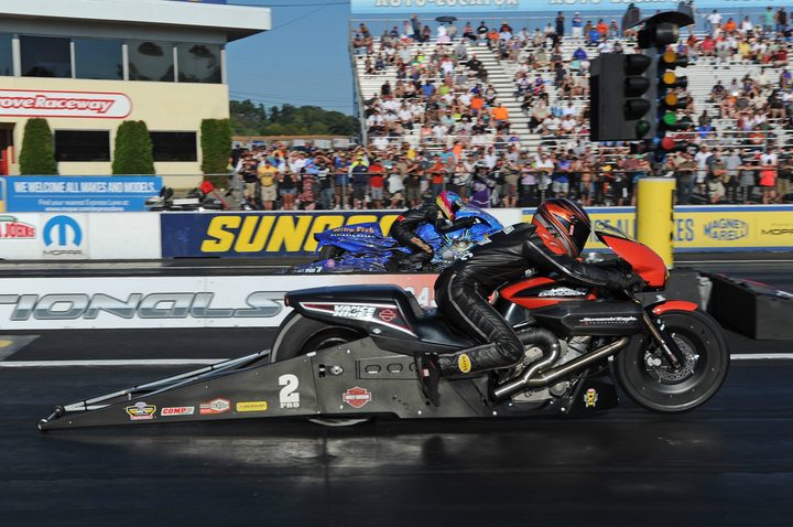 Harley dominates NHRA