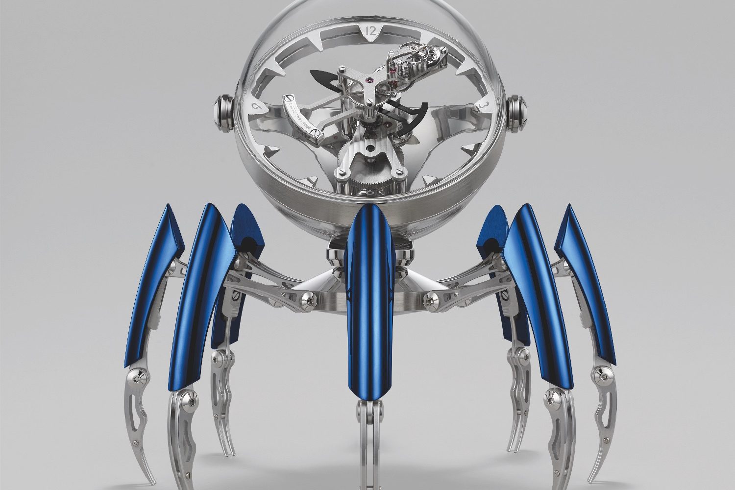 robot octopus clock octopod face blue hres cmyk