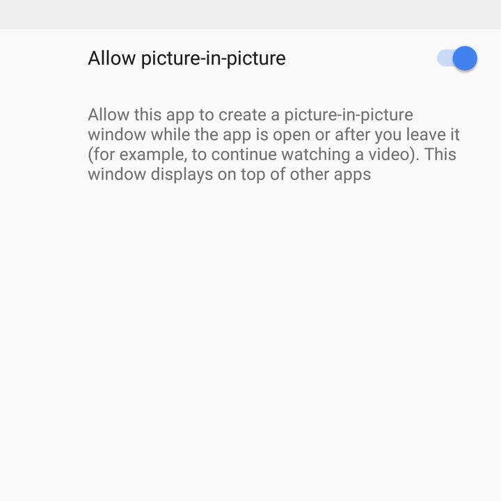 picture-in-picture mode in Android O