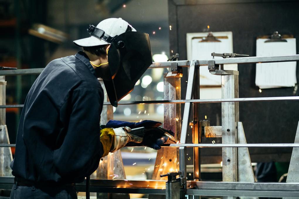 Campaign Furniture welding