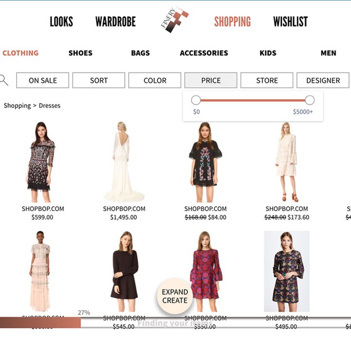 Finery screen share