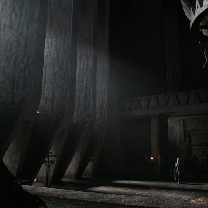 Game of Thrones VFX interior throne room