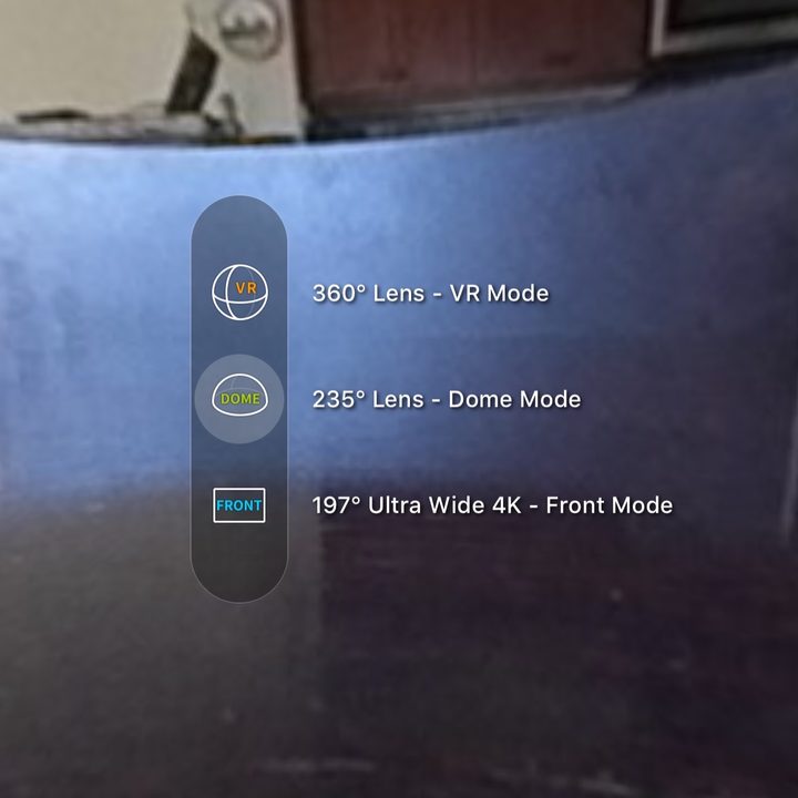 Kodak Pixpro Orbit360 4K camera app modes