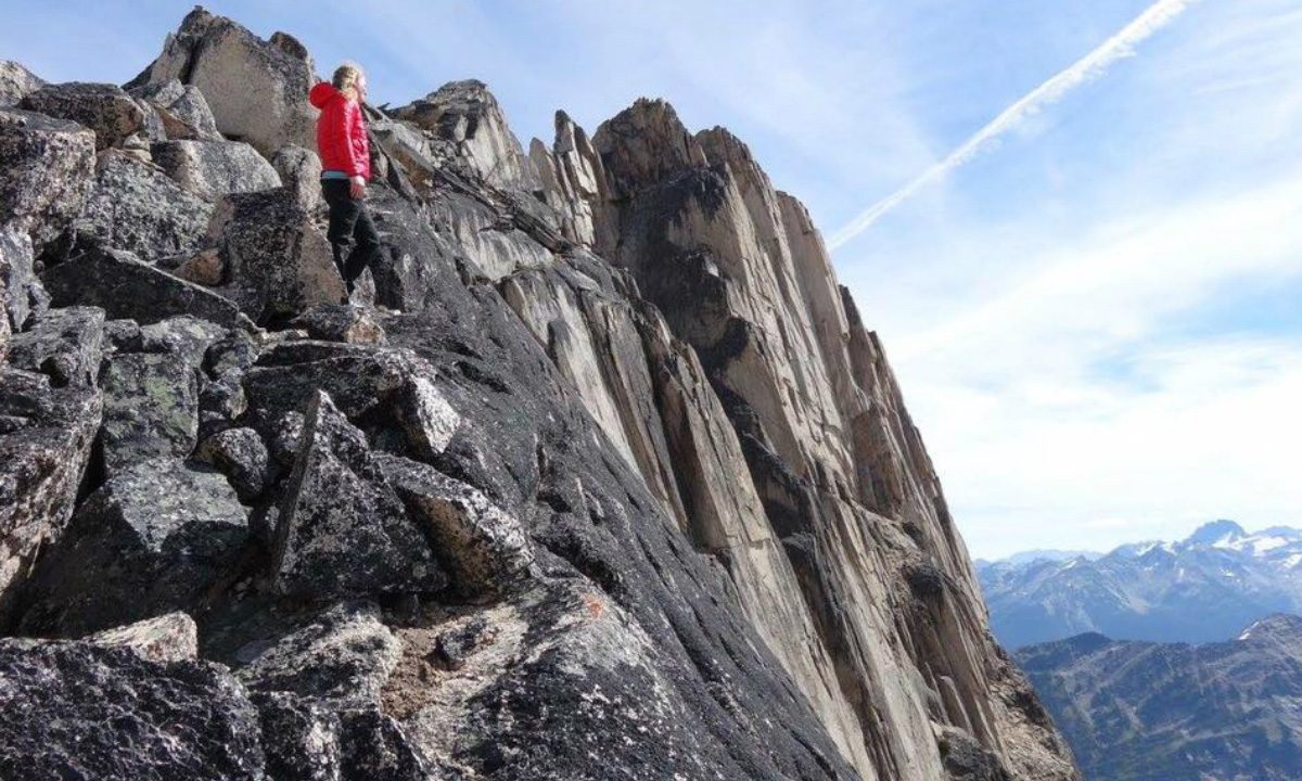 Patagonia Micro Puff mountainside