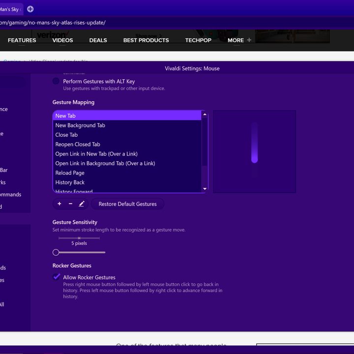 vivaldi web browser best youve never tried settings mouse gestures